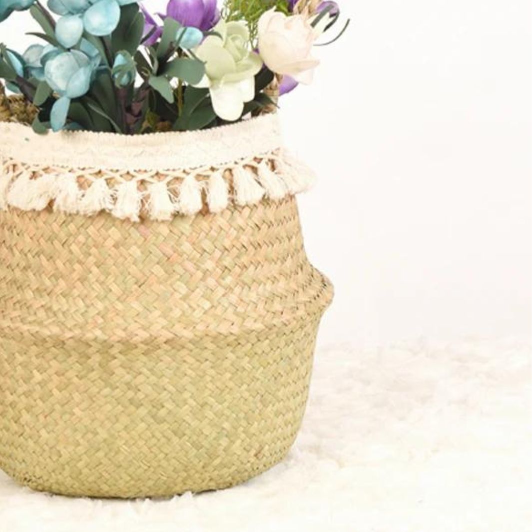 Panier de Rangement Tressé "Bayamo" Macramé&Co | La décoration bohème de votre intérieur