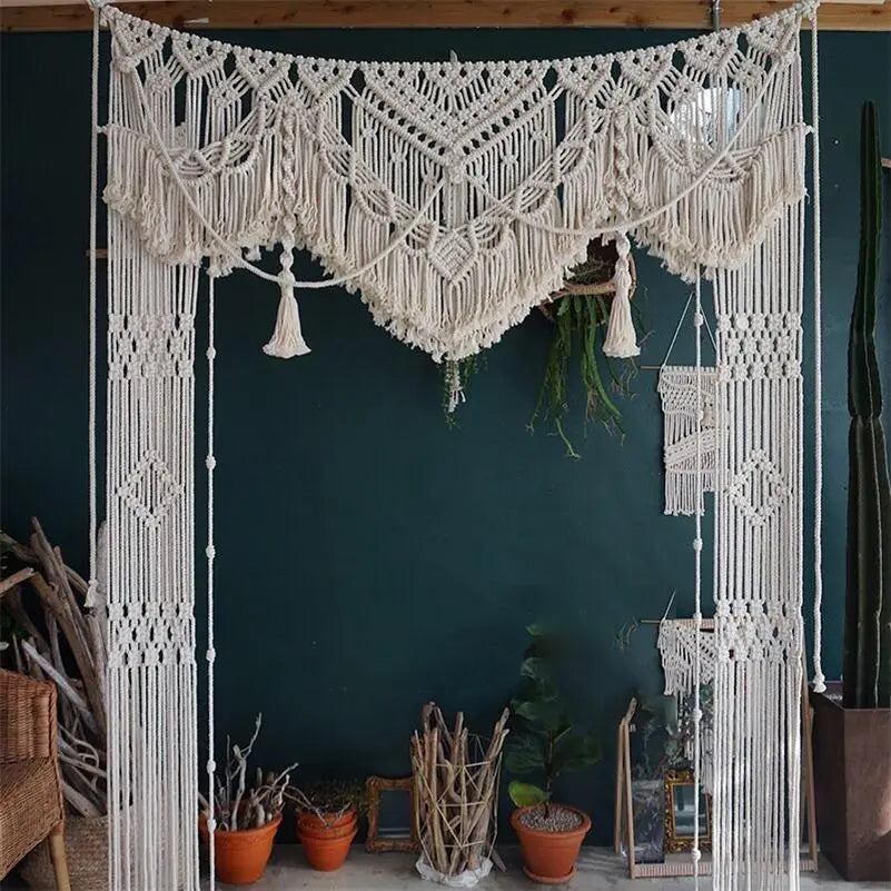 Rideau Macramé Mariage "Alliance" Macramé&Co | La décoration bohème de votre intérieur