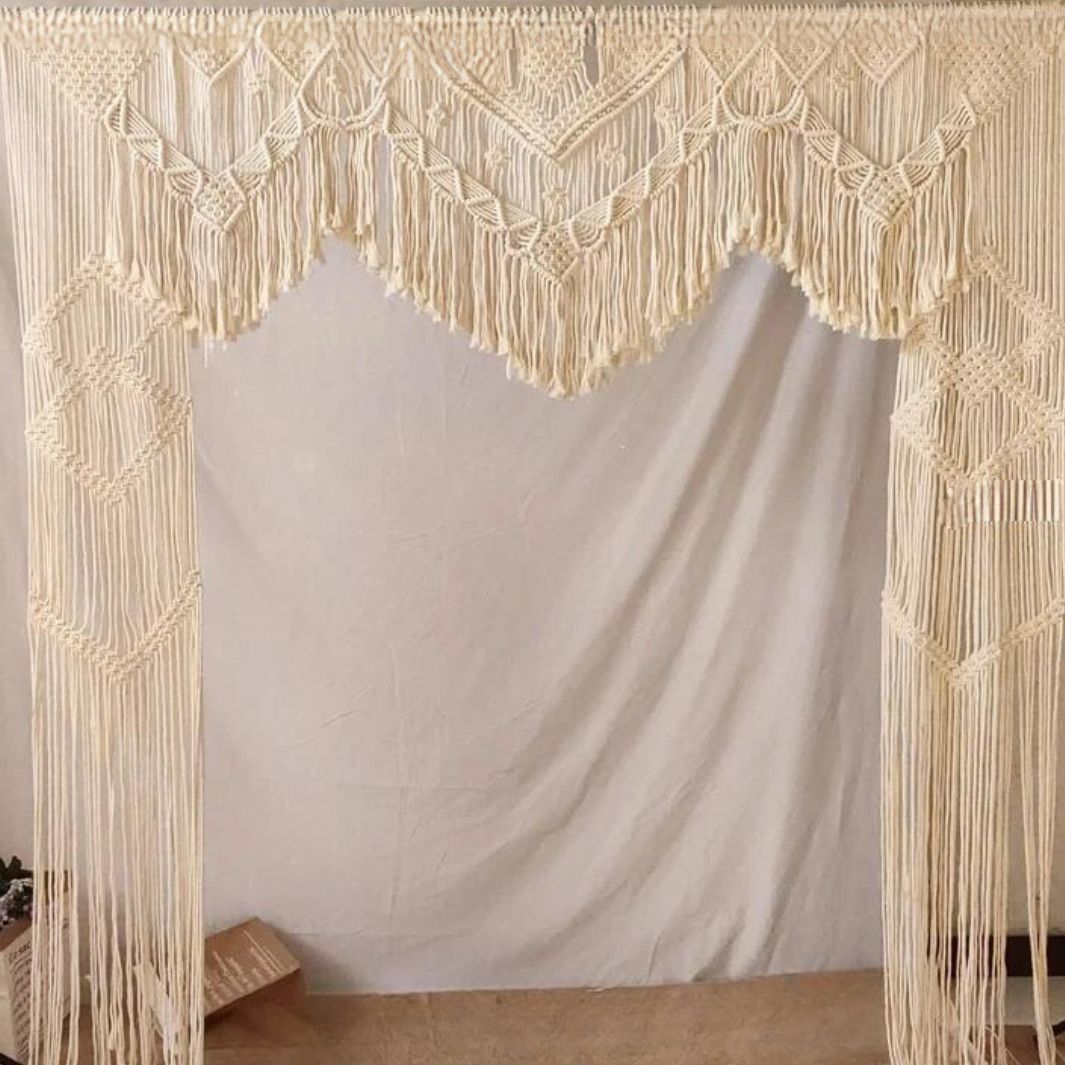 Rideau Macramé Mariage "Union" Macramé&Co | La décoration bohème de votre intérieur