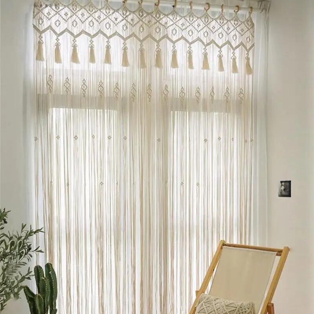 Rideau Salon "Séville" Macramé&Co | La décoration bohème de votre intérieur