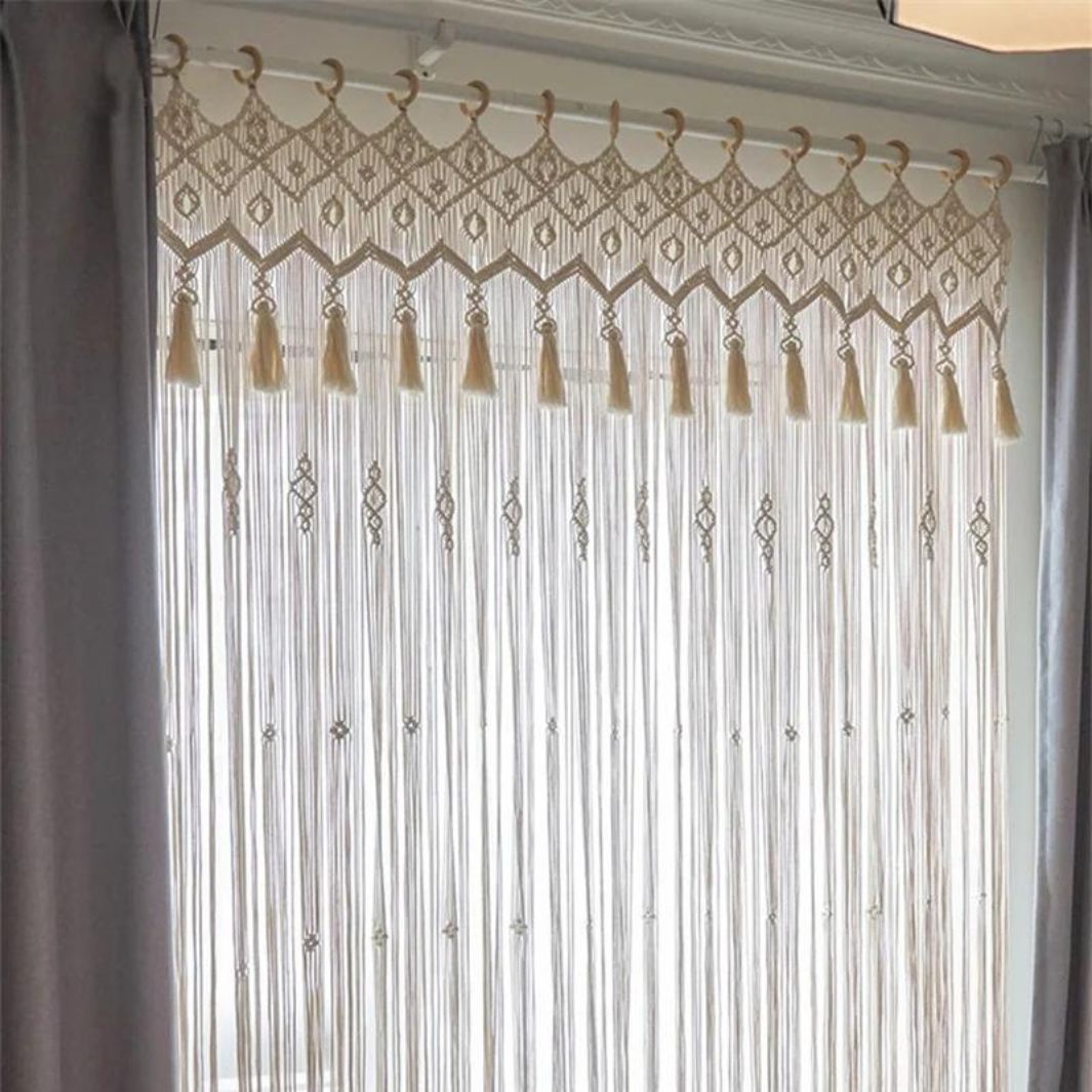 Rideau Salon "Séville" Macramé&Co | La décoration bohème de votre intérieur