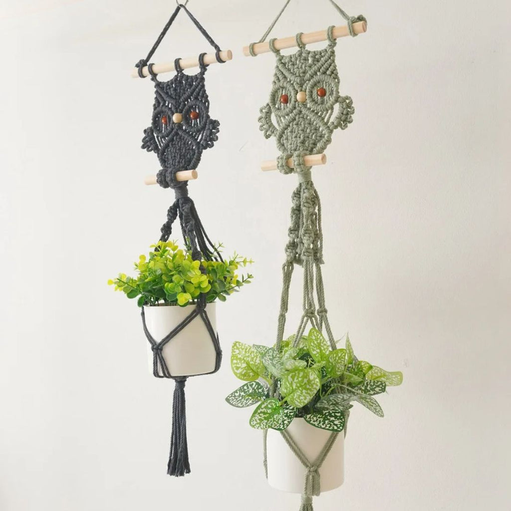 Suspension Chouette Macramé "Ottawa" Macramé&Co | La décoration bohème de votre intérieur