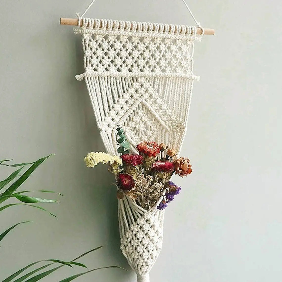 Suspension Fleur Macramé "Bejad" Macramé&Co | La décoration bohème de votre intérieur