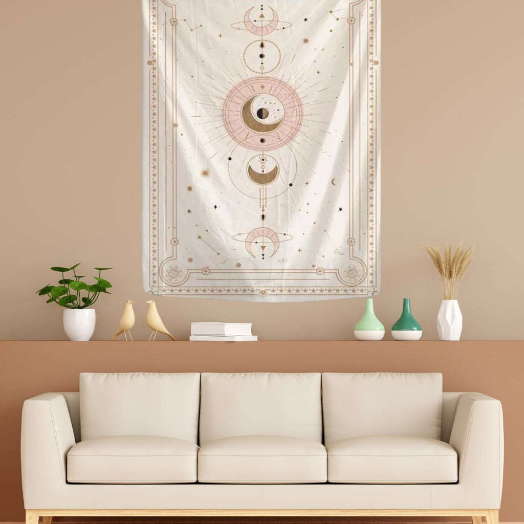 Tenture Murale Moderne "Moon" Macramé&Co | La décoration bohème de votre intérieur